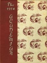 Canandaigua Academy 1954 yearbook cover photo