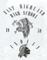 East Highland High School 1959 yearbook cover photo
