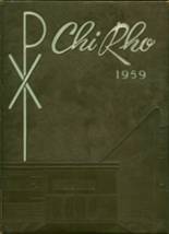 Bishop McGuinness High School 1959 yearbook cover photo