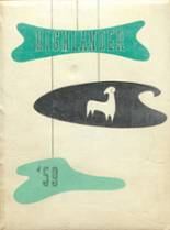 Highland High School 1959 yearbook cover photo