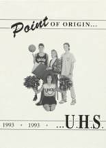 Union High School 1993 yearbook cover photo