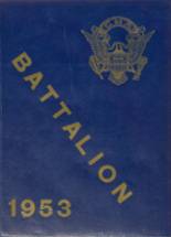 California Military Academy 1953 yearbook cover photo