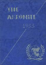 1953 Akron High School Yearbook from Akron, New York cover image