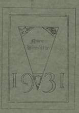 University High School 1931 yearbook cover photo