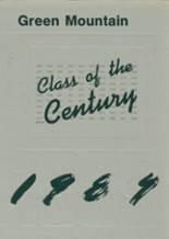 Green Mountain Union High School 1989 yearbook cover photo