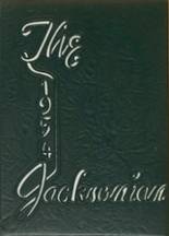 Jackson High School 1954 yearbook cover photo