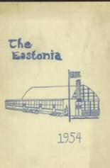 Easton High School 1954 yearbook cover photo