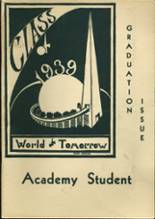 St. Johnsbury Academy 1939 yearbook cover photo