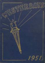 West High School 1951 yearbook cover photo
