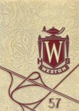 Weston High School 1957 yearbook cover photo