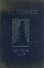Peabody High School 1930 yearbook cover photo