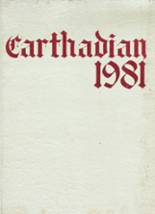 Carthage High School 1981 yearbook cover photo