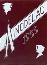 Caledonia-Mumford Central High School 1955 yearbook cover photo