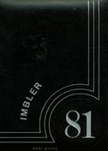 Imbler High School 1981 yearbook cover photo