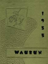 Waupun High School 1955 yearbook cover photo