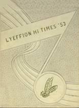 Lyeffion High School 1953 yearbook cover photo