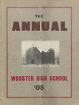 Wooster High School 1905 yearbook cover photo