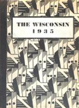 Wisconsin High School 1935 yearbook cover photo