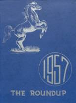Russell High School 1957 yearbook cover photo