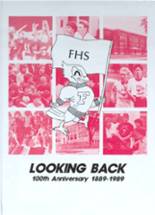 Fairmont High School 1989 yearbook cover photo