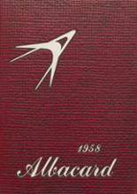 Albion High School 1958 yearbook cover photo