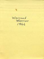 Warroad High School 1966 yearbook cover photo