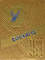 Holy Rosary Institute 1963 yearbook cover photo
