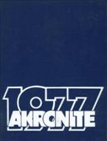 Akron High School 1977 yearbook cover photo