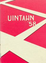 Uintah High School 1958 yearbook cover photo