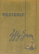 West Hempstead High School 1957 yearbook cover photo