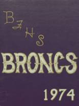 Belle Fourche High School 1974 yearbook cover photo