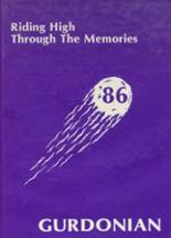 Gurdon High School 1986 yearbook cover photo