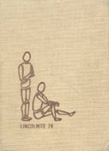 Lincoln Community High School 1974 yearbook cover photo