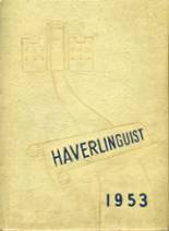 Haverling High School 1953 yearbook cover photo