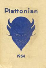Plattsmouth High School 1954 yearbook cover photo