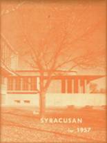 Syracuse High School 1957 yearbook cover photo