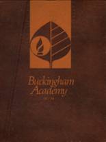 Buckingham Academy 1974 yearbook cover photo