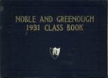 1932 Noble & Greenough High School Yearbook from Dedham, Massachusetts cover image