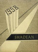 Shadyside High School 1958 yearbook cover photo