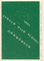 Farnam High School 1981 yearbook cover photo