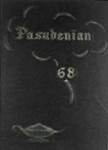 Pasadena High School 1968 yearbook cover photo