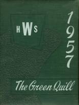 Wethersfield High School 1957 yearbook cover photo