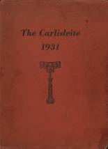 Carlisle High School 1931 yearbook cover photo