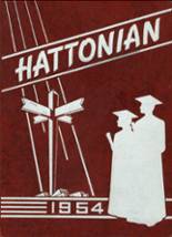 Hatton High School 1954 yearbook cover photo