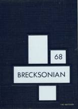 Breckenridge High School 1968 yearbook cover photo