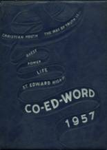 St. Edwards School 1957 yearbook cover photo