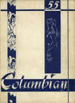 1955 Columbia High School Yearbook from East greenbush, New York cover image