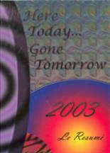 Salida High School 2003 yearbook cover photo