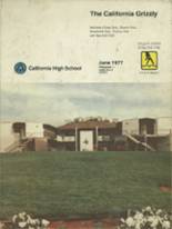 California High School 1977 yearbook cover photo