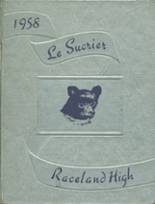 Raceland High School 1958 yearbook cover photo